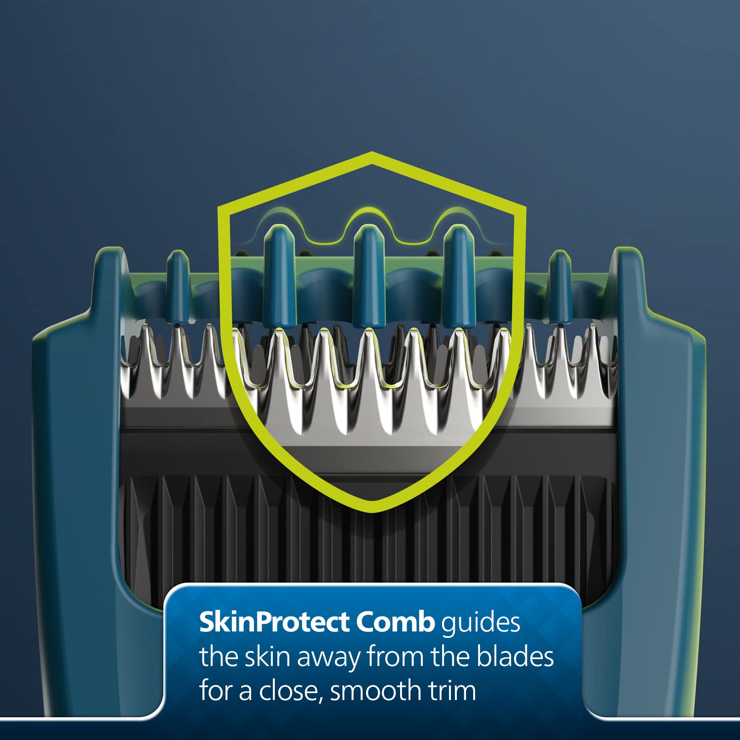 Philips Battery Powered SkinProtect Beard Trimmer for Men - Lasts 4x Longer, DuraPower Technology, Cordless Rechargeable with USB Charging, Charging Indicator, Travel Lock, No Oil Needed BT1232/18 - Image 2