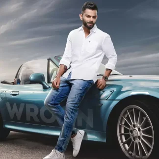 WROGN  Men Regular Fit Solid Spread Collar Casual Shirt