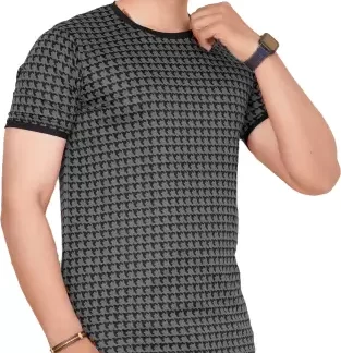 Men Printed Round Neck T-Shirt